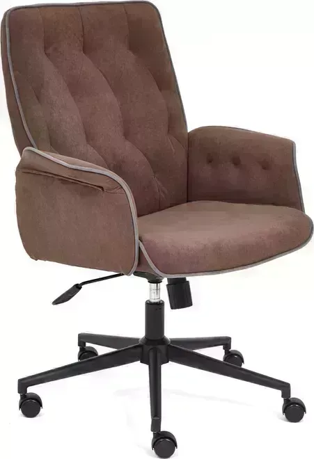 Кресло офисное TetChair MADRID флок , коричневый, 6