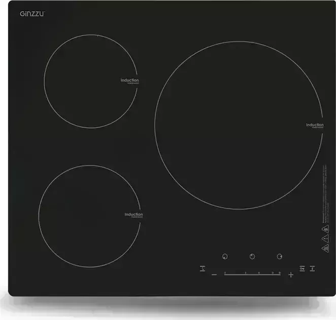 Панель варочная индукционная Ginzzu HCI-371 , индукция 3 конф, черная