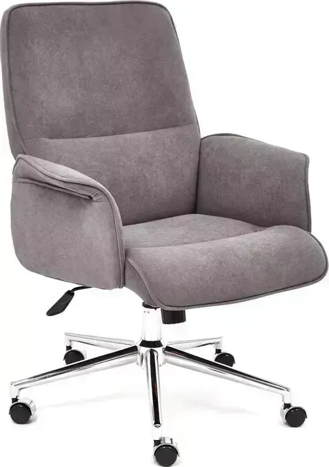 Кресло офисное TetChair YORK флок , серый, 29
