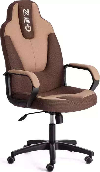 Кресло офисное TetChair NEO 2 (22) ткань, коричневый/бежевый, 26/13