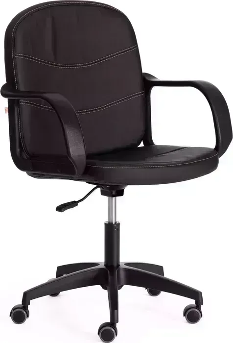 Кресло офисное TetChair BAGGI PA кож/зам, черный, 36-6
