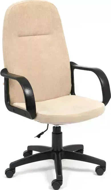 Кресло офисное TetChair LEADER флок , бежевый, 7