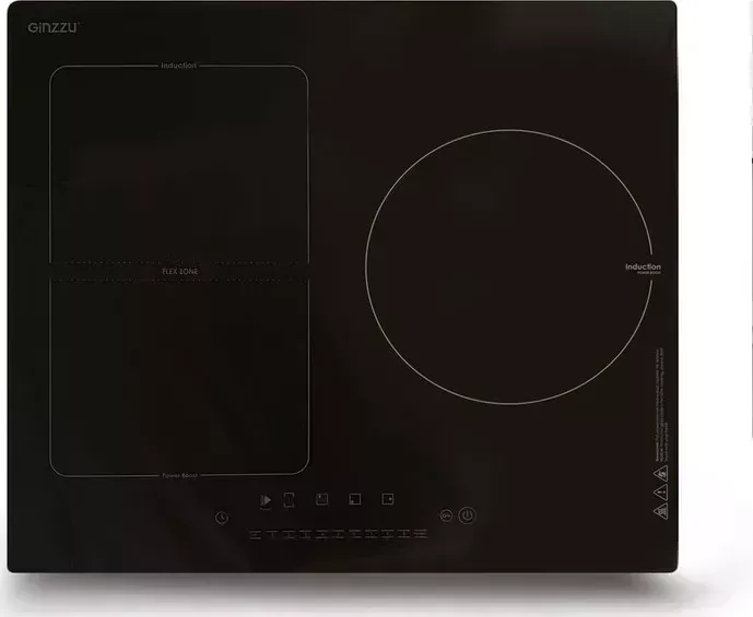 Панель варочная индукционная Ginzzu HCI-351 , индукция 3 конф, черная