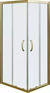 Душевой уголок Good Door Jazze CR-90-C-BR профиль бронза, стекло прозрачное (ДЖ00009)