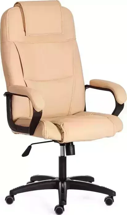 Кресло офисное TetChair BERGAMO (22) кож/зам, бежевый, 36-34