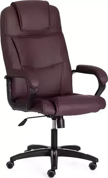 Кресло офисное TetChair BERGAMO (22) кож/зам, коричневый, 36-36