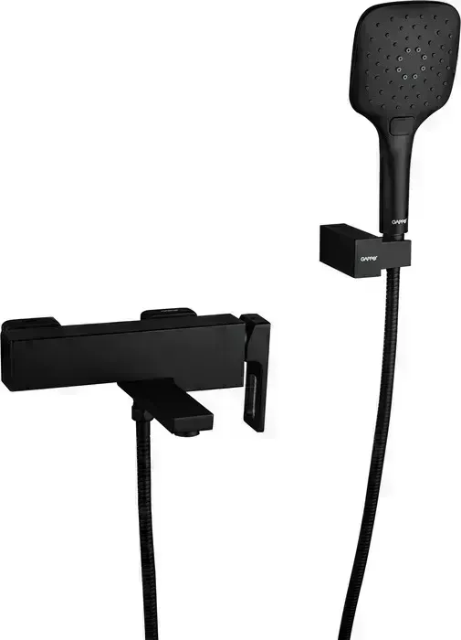 Смеситель для ванны Gappo G3217-6 черный (6959477656347)