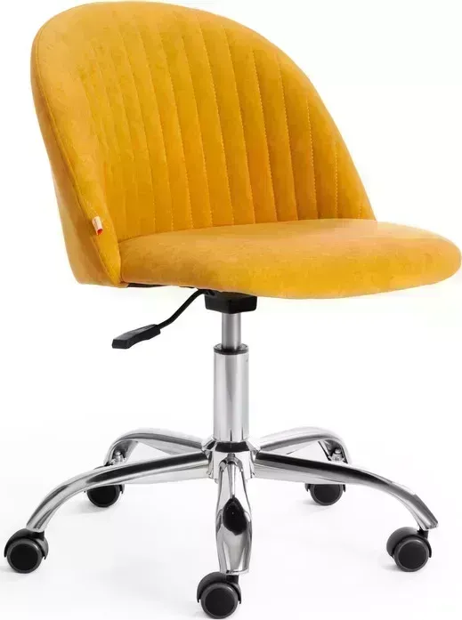 Кресло офисное TetChair MELODY велюр Clermon, горчичный, 170