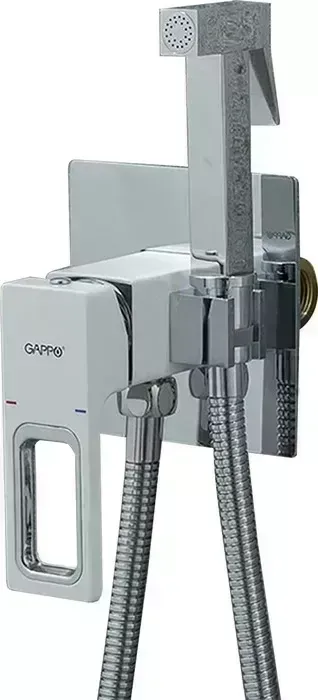 Смеситель для душа Gappo G7217-8 встраиваемый, хром белый (6959477697616)