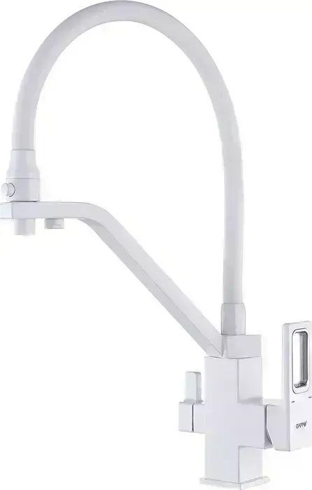 Смеситель для кухни Gappo G4317-8 с подключением фильтра, белый (6959477653049)