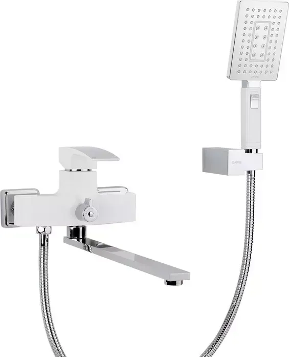 Смеситель для ванны Gappo G2207-7 универсальный, хром белый (6959477697265)