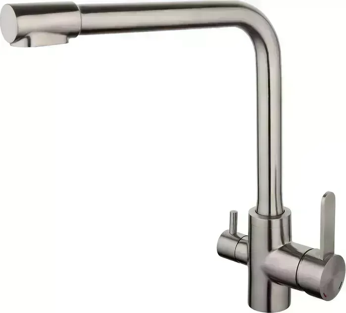 Смеситель для кухни Gappo G4399-1 с подключением фильтра, сатин (6959477695216)