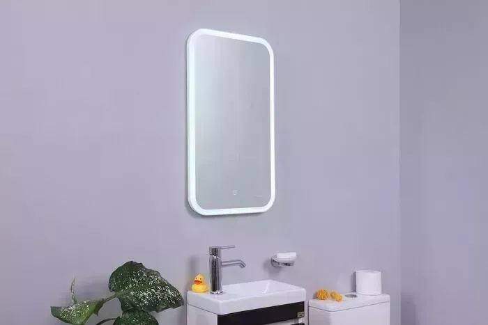 Зеркало Alcora Compact (Mini) Led 40х70 сенсорный выключатель (ЗЛП852 Super Pack)