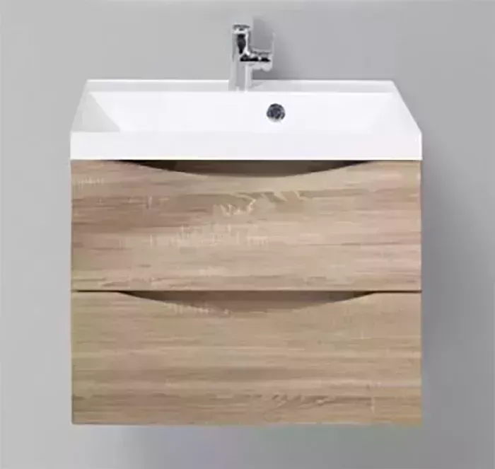 Тумба под раковину BELBANGO Marino 60 Rovere Bianco (MARINO-600-2C-SO-WO-P)