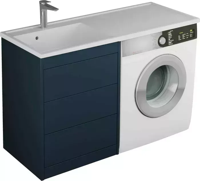 Тумба под раковину Veneciana Nera 55 (120) три ящика, индиго (55526)