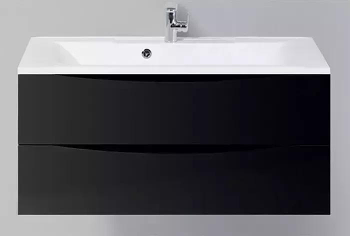 Тумба под раковину BELBANGO Marino-Cer 100 Nero Lucido (MARINO-CER-1000-2C-SO-NL-P)