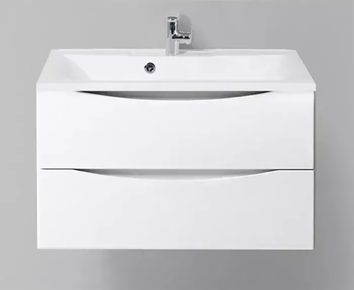 Тумба под раковину BELBANGO Marino-Cer 80 Bianco Lucido (MARINO-CER-800-2C-SO-BL-P)