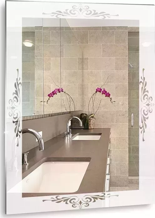 Зеркало Mixline Геральд 55х75 пескоструйный рисунок (4630104801171)