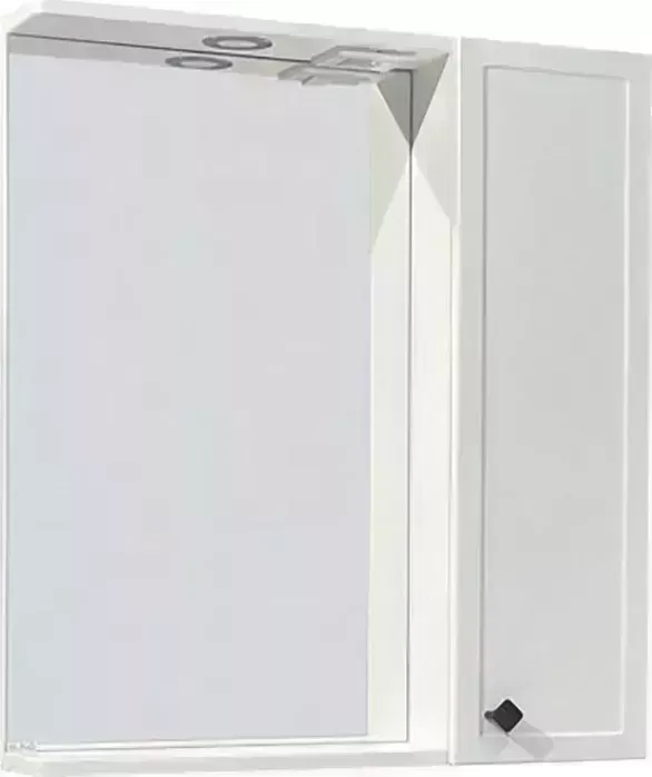 Зеркальный шкаф Runo Римини 65х75 правый, белый (00-00001256)