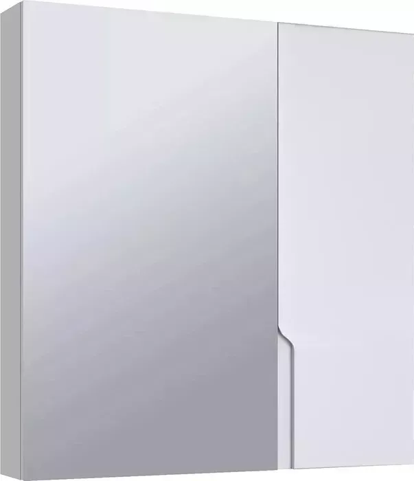 Зеркальный шкаф Runo Стокгольм 70х75 белый (00-00001127)