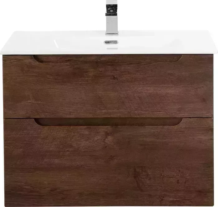 Тумба с раковиной BELBANGO с Etna-H60 70 Rovere Moro (ETNA-H60-700-2C-SO-RW-P, BB700ETL)