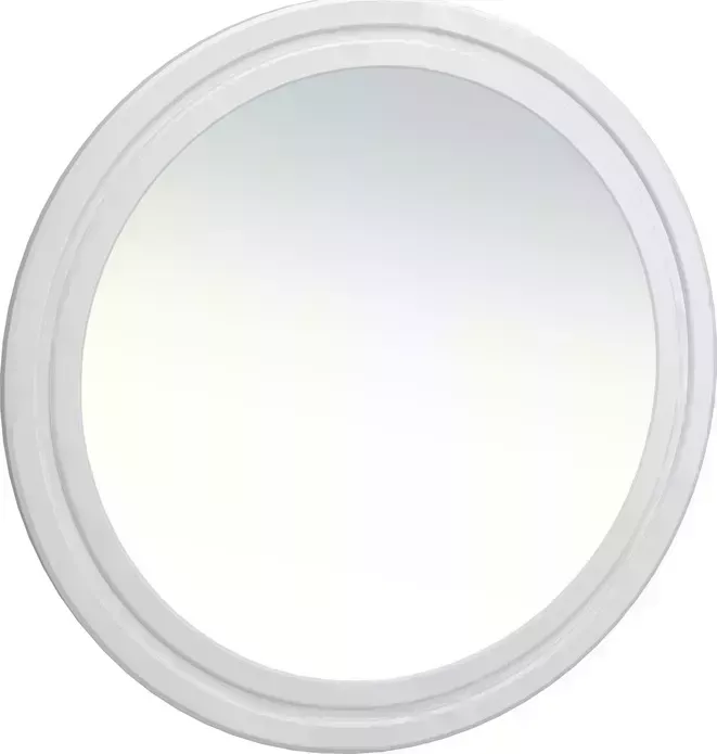 Зеркало Compass круглое Монблан 70x70 МБ-42 белое дерево