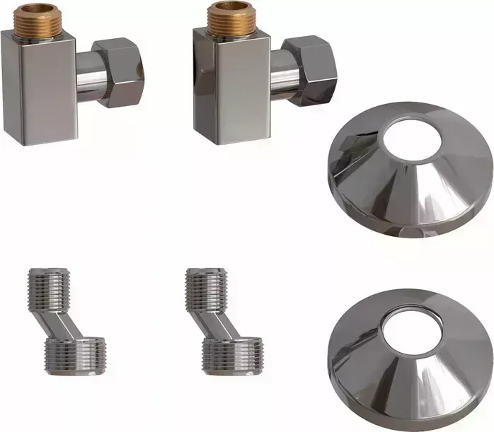 Подключение угловое Point гайка / штуцер 3/4" х 1/2" хром (PN00012)
