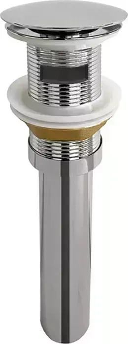Донный клапан Ceramica Nova Click-Clack c переливом, хром (CN2000CHx)