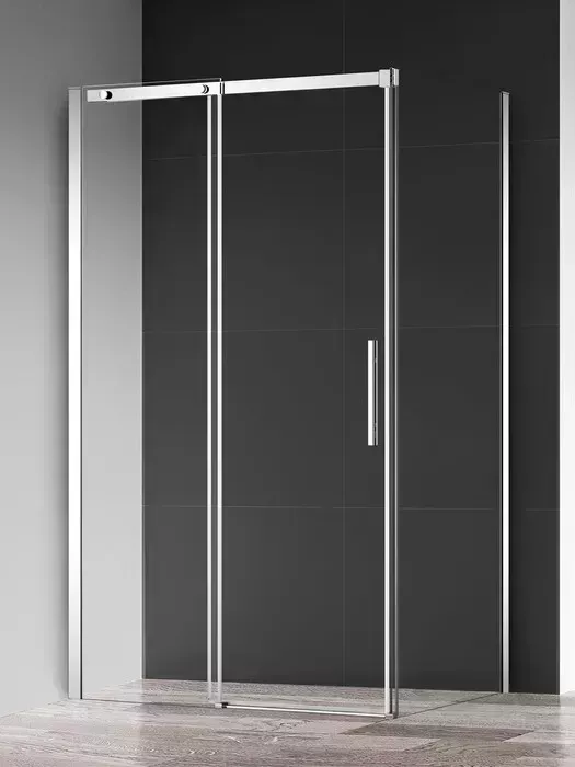 Душевая дверь AQUAme 100х195 прозрачная, хром (AQM4803-10)