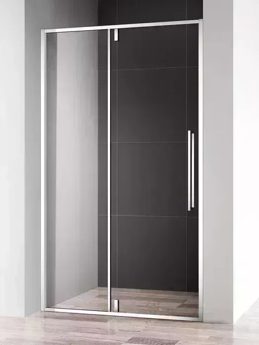 Душевая дверь AQUAme 90х195 прозрачная, хром (AQM7108-9)