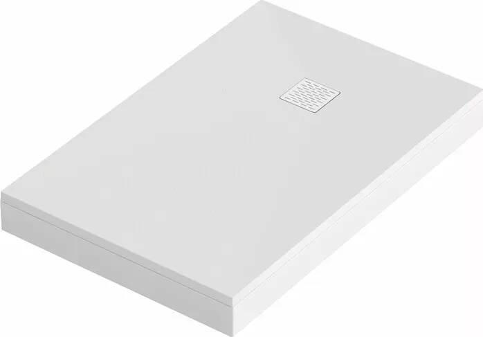 Душевой поддон Good Door Essentia 120х90 с каркасом и экраном, белый