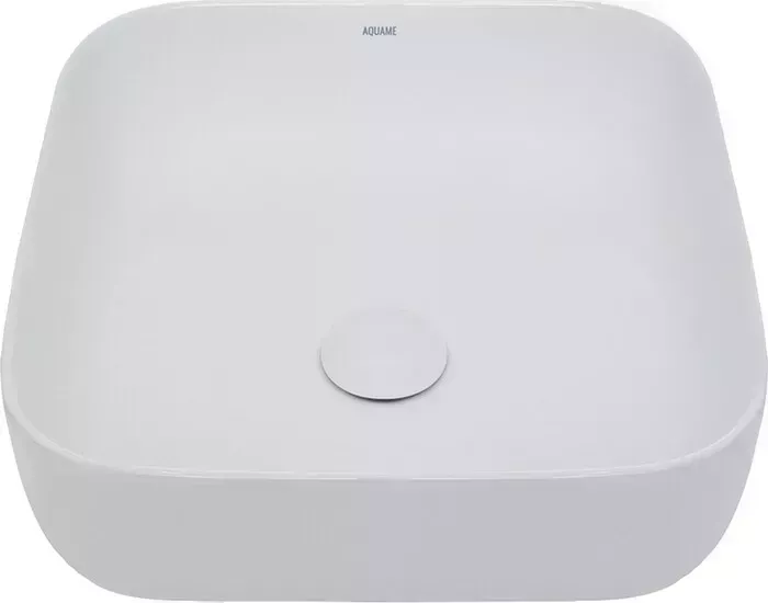 Раковина AQUAme накладная 39x39 белая (AQM5011)