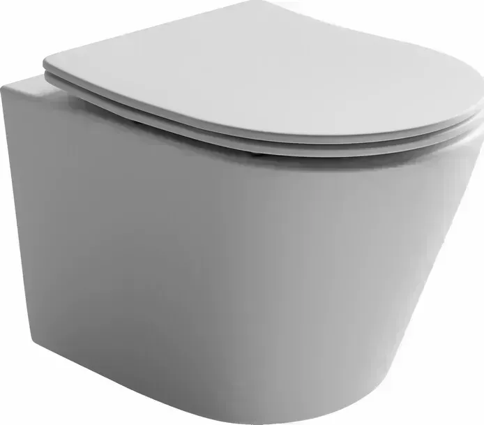 Унитаз подвесной Ceramica Nova Balearica Rimless с сиденьем микролифт, белый матовый (CN6000MW)