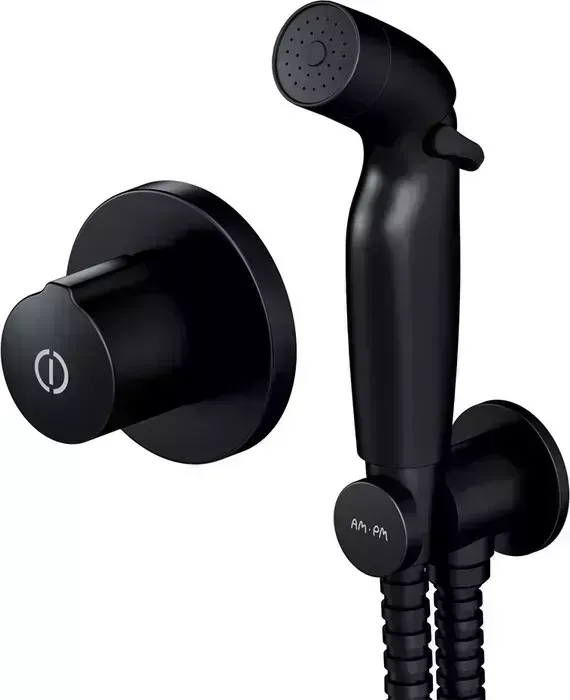 Смеситель для душа Am.Pm X-Joy TouchReel с гигиеническим душем, черный (F40P85A22)