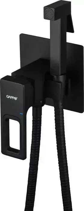 Смеситель для душа Gappo G7217-6 встраиваемый, черный (6959477656385)
