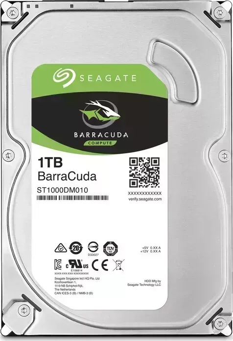 Жесткий диск Seagate SATA3 1Tb Barracuda Guardian 7200 64Mb (ST1000DM010)