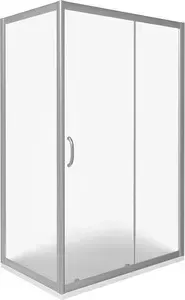 Душевой уголок Good Door Infinity WTW+SP-130-90 с поддоном, профиль хром, стекло матовое (ИН00029, ИН00041, ЛП00004)