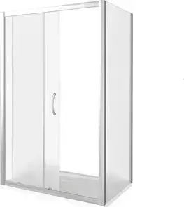 Душевой уголок Good Door Latte WTW+SP-130-90 с поддоном, профиль белый, стекло матовое (ЛА00024, ЛА00026, ЛП00004)