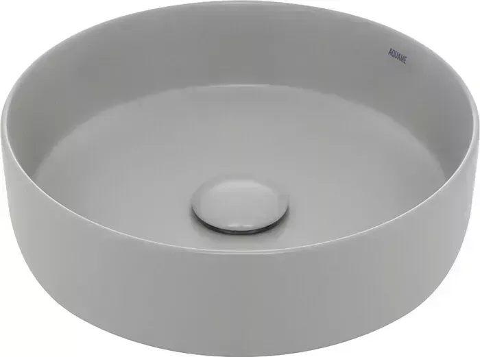 Раковина AQUAme накладная 36x36 светло-серая матовая (AQM5012MFG)