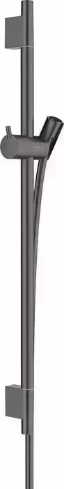 Душевая штанга Hansgrohe Unica S Puro 65 см со шлангом, шлифованный черный хром (28632340)