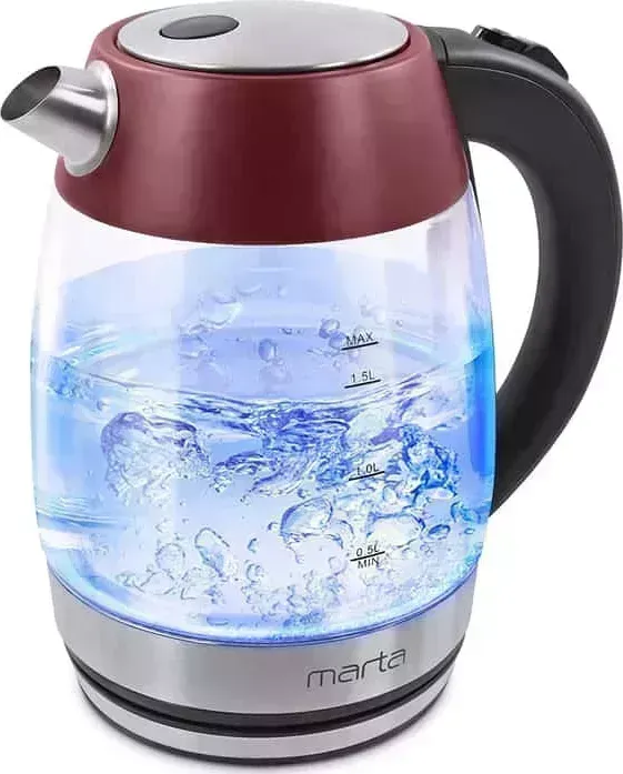 Чайник электрический Marta MT-4563 бордовый гранат