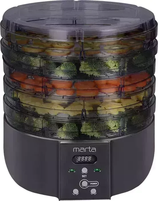 Сушилка для овощей и фруктов Marta MT-FD1886I черный жемчуг