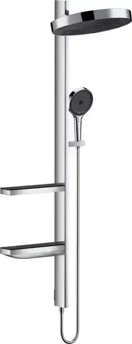Душевой гарнитур Hansgrohe Rainfinity 360 с верхним душем, мыльницей и полочкой, для 26471180 (26842000)