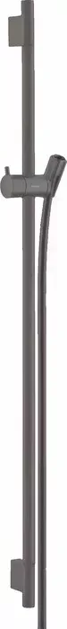 Душевая штанга Hansgrohe Unica S Puro 90 см со шлангом, шлифованный черный хром (28631340)
