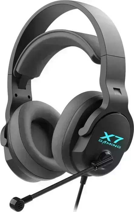 Наушники A4Tech с микрофоном XH-720p черный 2м мониторные оголовье