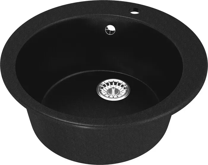 Мойка кухонная Mixline ML-GM13 50 ультра-черная 344 (4660105233282)