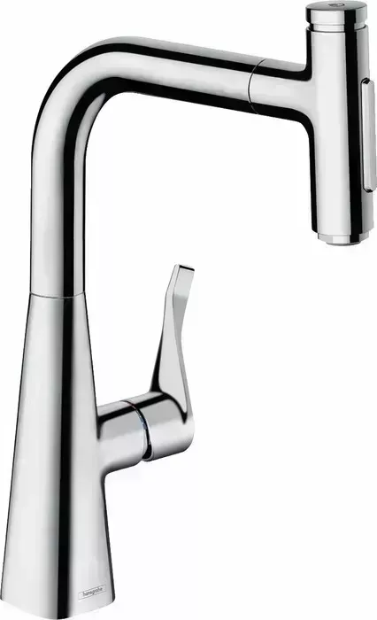 Смеситель для кухни Hansgrohe Metris Select M71 выдвижной излив, хром (73822000)
