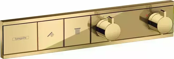 Термостат для ванны Hansgrohe ReinSelect механизма 15310180, полированное золото (15380990)