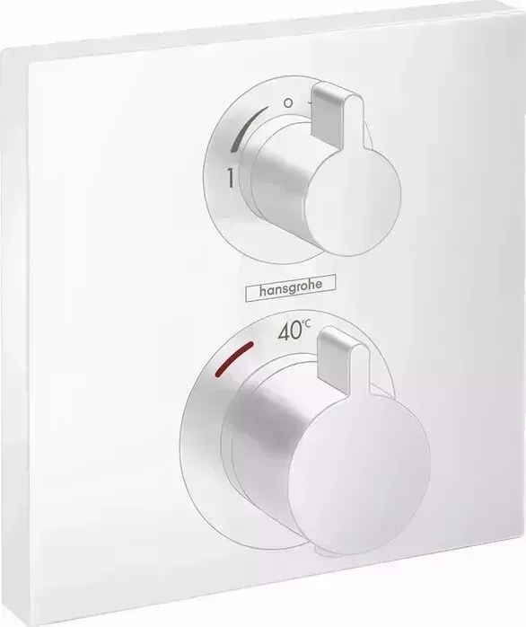 Термостат для ванны Hansgrohe Ecostat Square механизма 01800180, матовый белый (15714700)