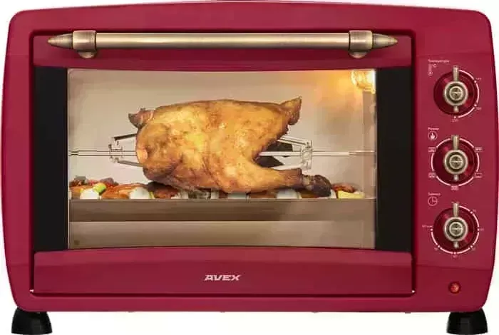 Мини-печь AVEX TR 450 RRCL красный РЕТРО
